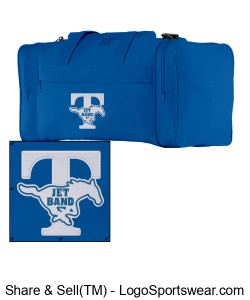 REQUIRED GEAR FOR BAND: Duffle Bag with "JET Band" embroidered logo Design Zoom