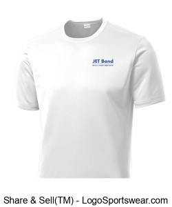 OPTIONAL FOR BAND: "JET Band" text logo white Performance Shirt (Unisex / Adult) Design Zoom