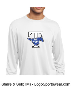 OPTIONAL FOR BAND: "JET Band" logo lightweight long-sleeve competitor tee Design Zoom