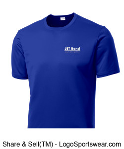 REQUIRED GEAR FOR BAND: "JET Band" text logo Performance Shirt (Unisex / Adult Sizes) Design Zoom