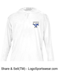 OPTIONAL FOR BAND: "JET Band" smal logo white UV protection Hooded Long Sleeve Permormance TShirt Design Zoom
